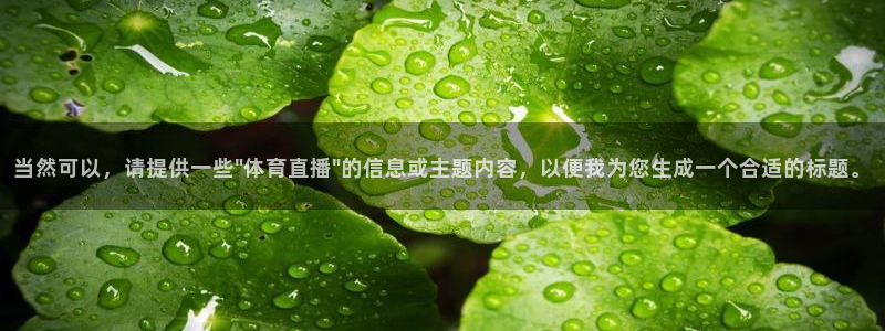 360直播网足球直播网雨燕：当然可以，请提供一些\
