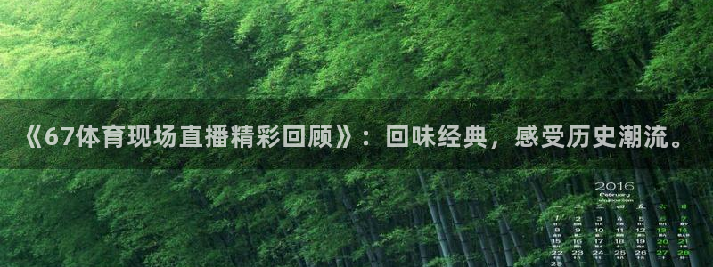 360体直播体育：《67体育现场直播精彩回顾》：回味经典，感受历史潮流。